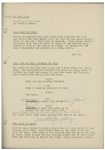 Moe Howard's 28pp. Script Dated May 1936 for The Three Stooges Film ''Whoops, I'm an Indian!'' -- With Annotations in Moe's Hand Throughout & 3.5 Additional Pages of Script Changes -- Very Good